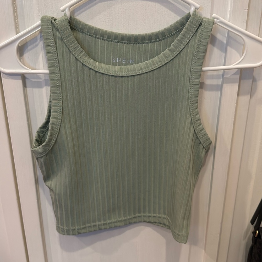 Green tank top